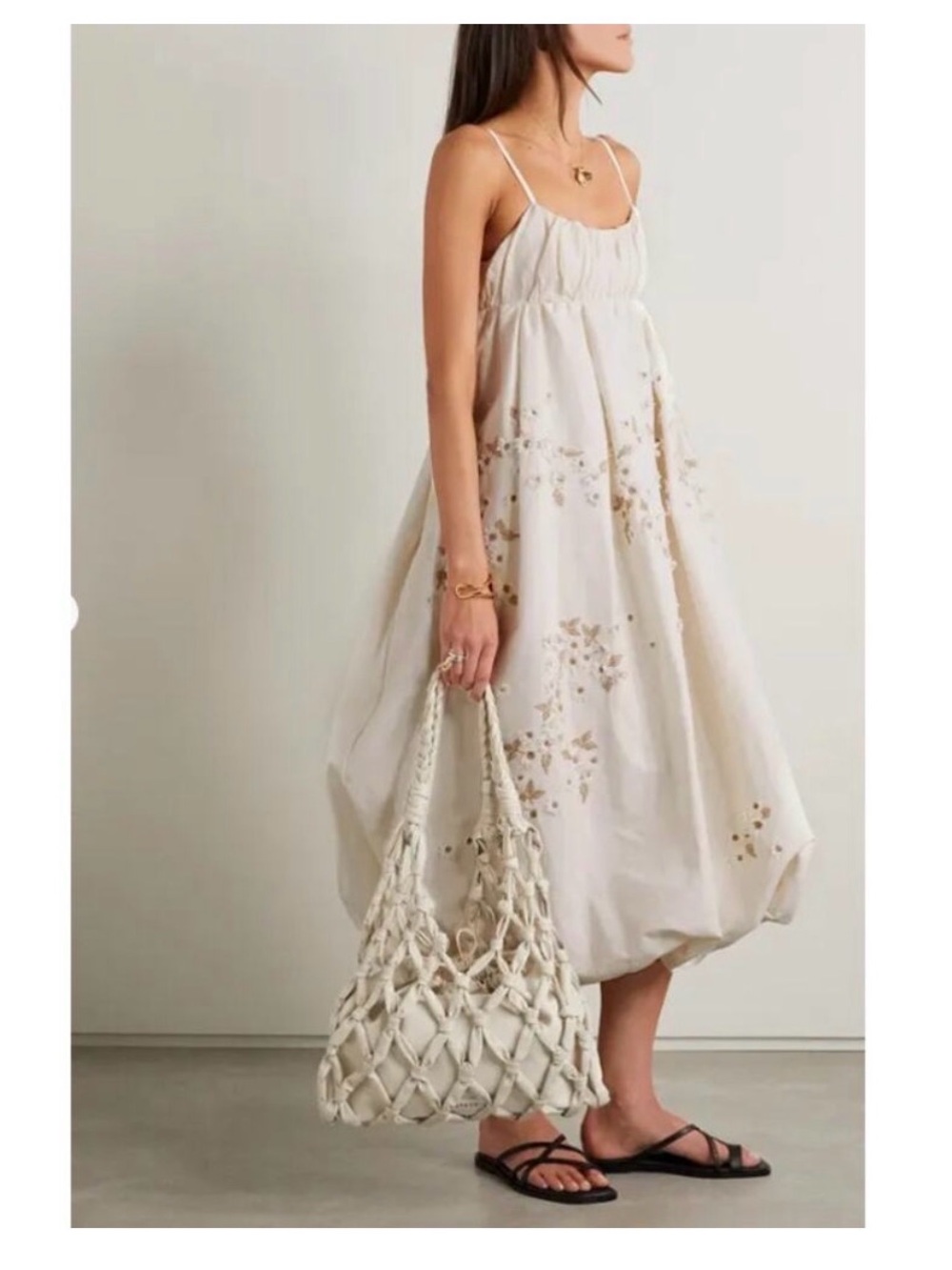 Agua by Agua Bendita Cream Limonaria Dress